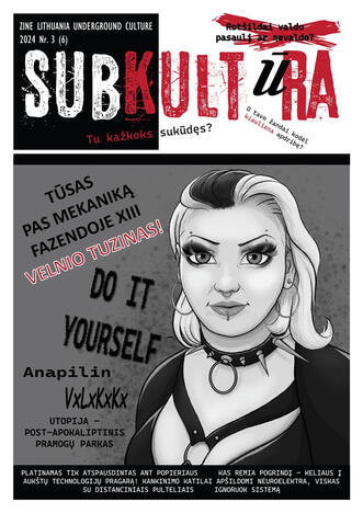Zine "Subkultūra". Texts by Nėrius Pečiūra, layout and illustrations by me.